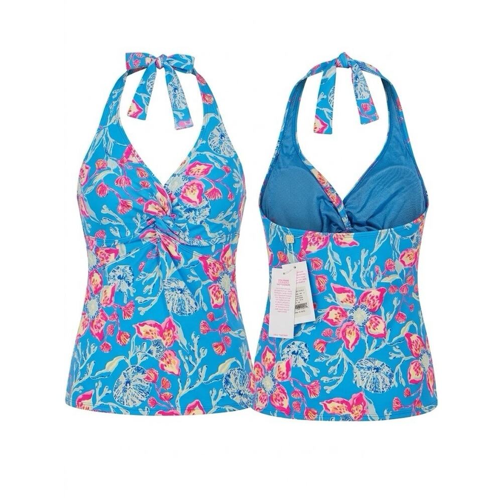 NWT Lilly Pulitzer Coen Tankini Top Bahamian Rhapsody SZ 6 - Picture 5 of 14